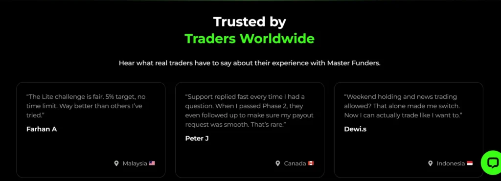 masterfunders trusted prop firm