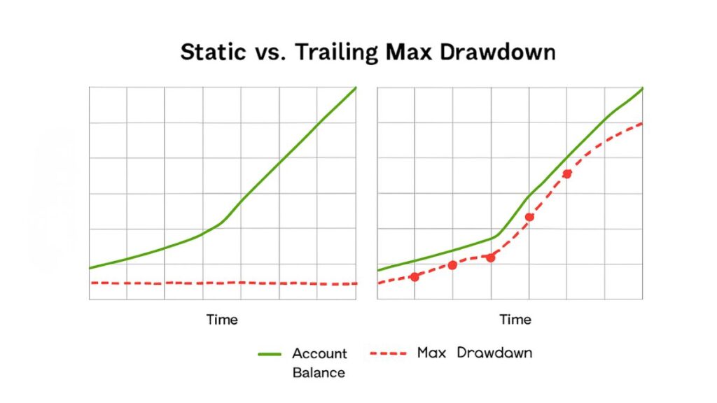 static vs trailing drawdown