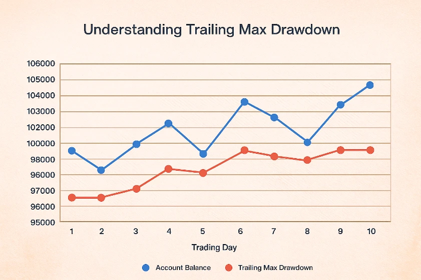 understanding trailing max drawdown